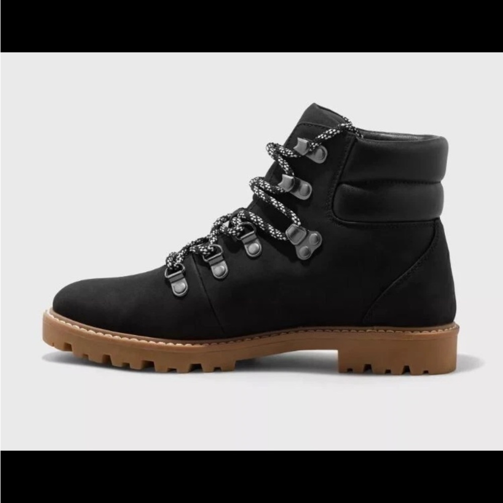 Women's Tully Lace-Up Winter Hiking Boots Black - Universal Thread -9.5 NWT - Picture 2 of 5
